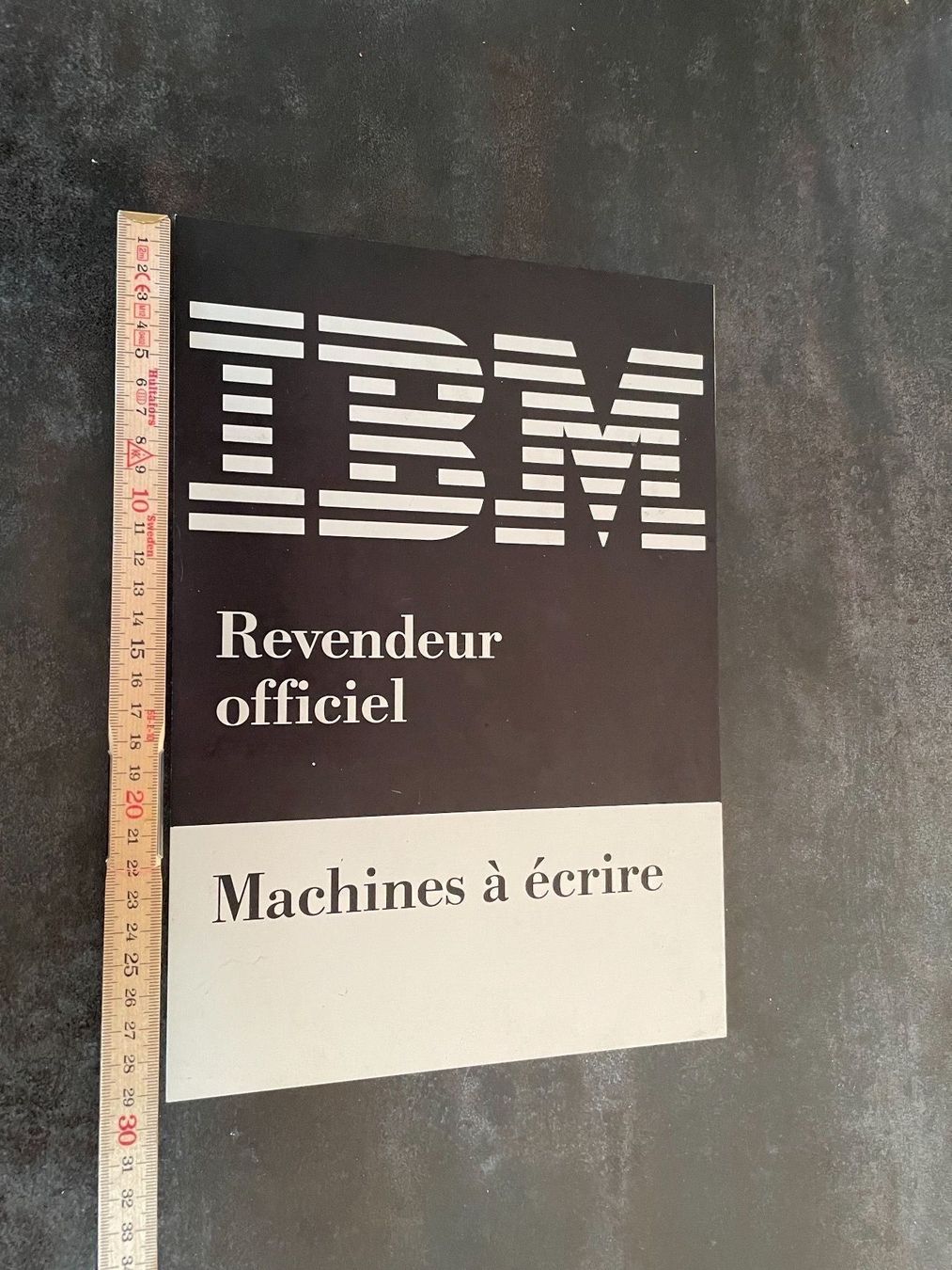Ecriteaux: Ancienne Plaque Publicitaire IBM – D'occasion à Vallamand par Bricbracbroc82 1