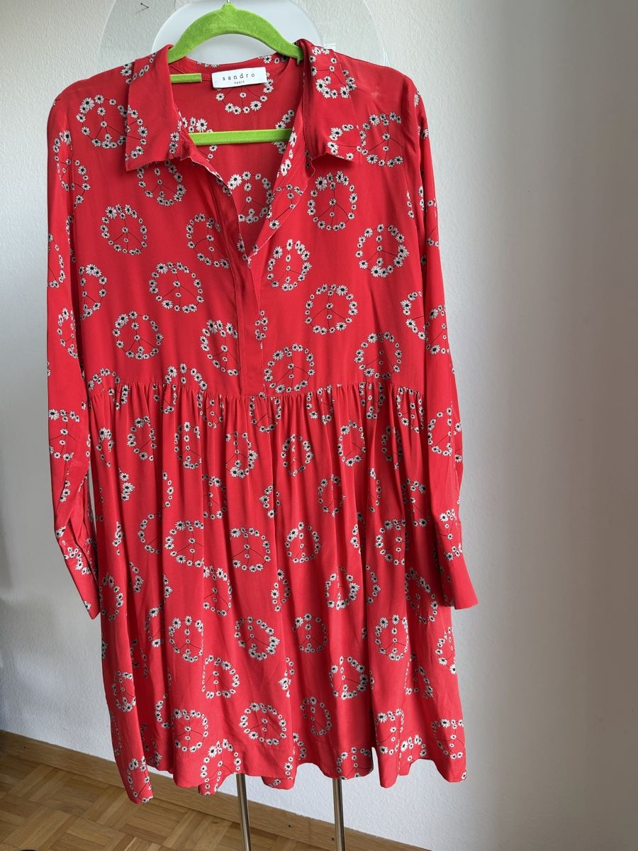 Sandro Vestiti: Robe en soie Sandro, taille 2 – Usato da Cressier FR venduto da Kvito4ka 9