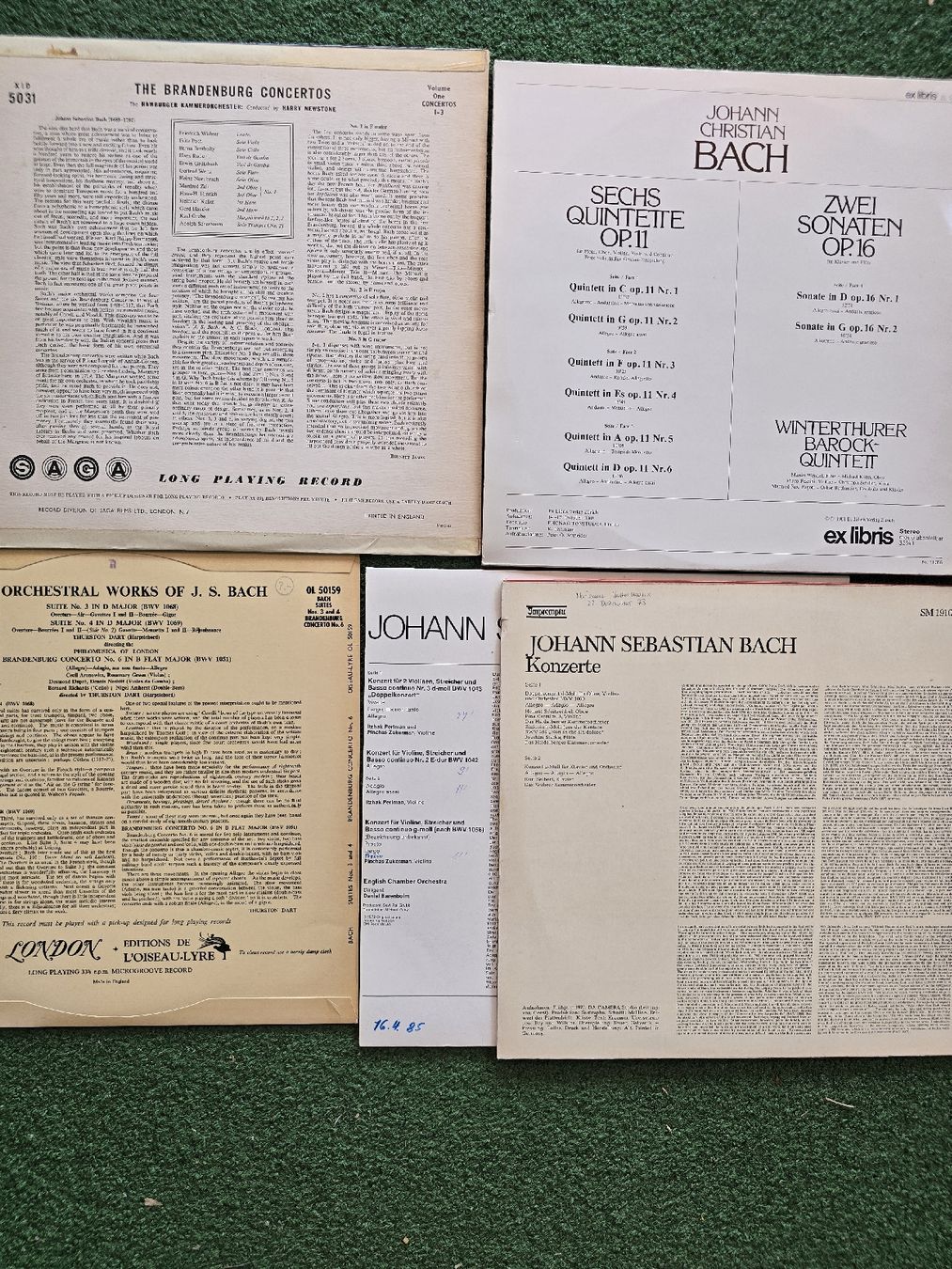 Schallplatten: Sammlung Bach, 6 Platten – Gebraucht aus Hedingen von mickway 1