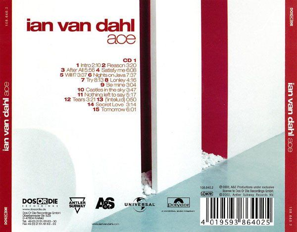CD: Ian Van Dahl – Ace – Usato da Uzwil venduto da visions77 1