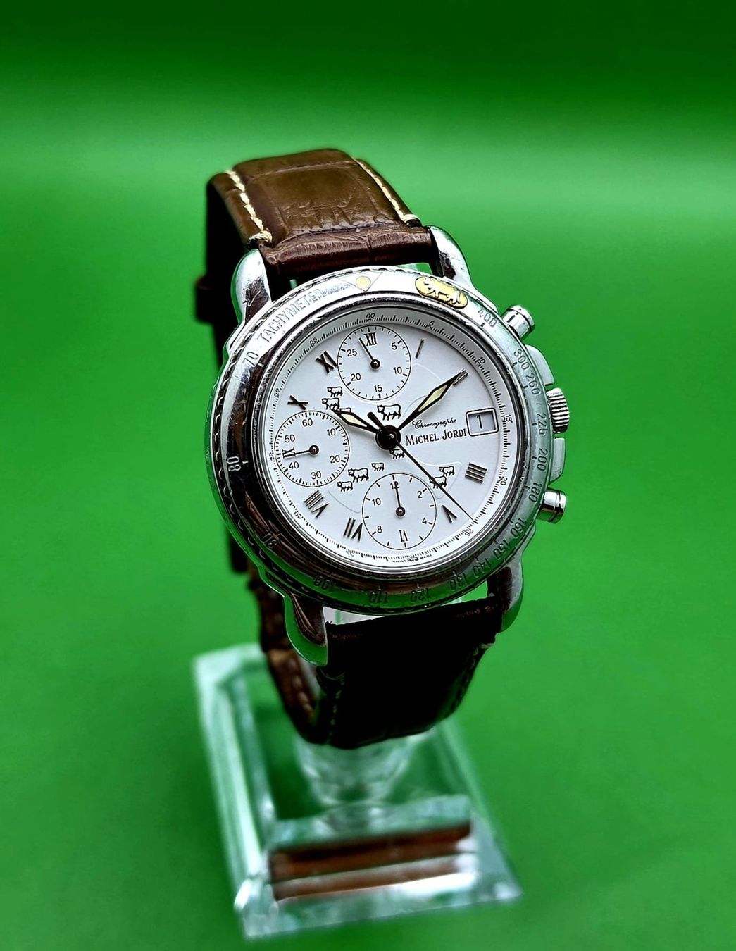 Valjoux Orologi: MICHEL JORDI ETHNO CHRONOGRAPH DATE AUTOMATIC VALJOUX – Usato da Neftenbach venduto da Taschen-Uhren