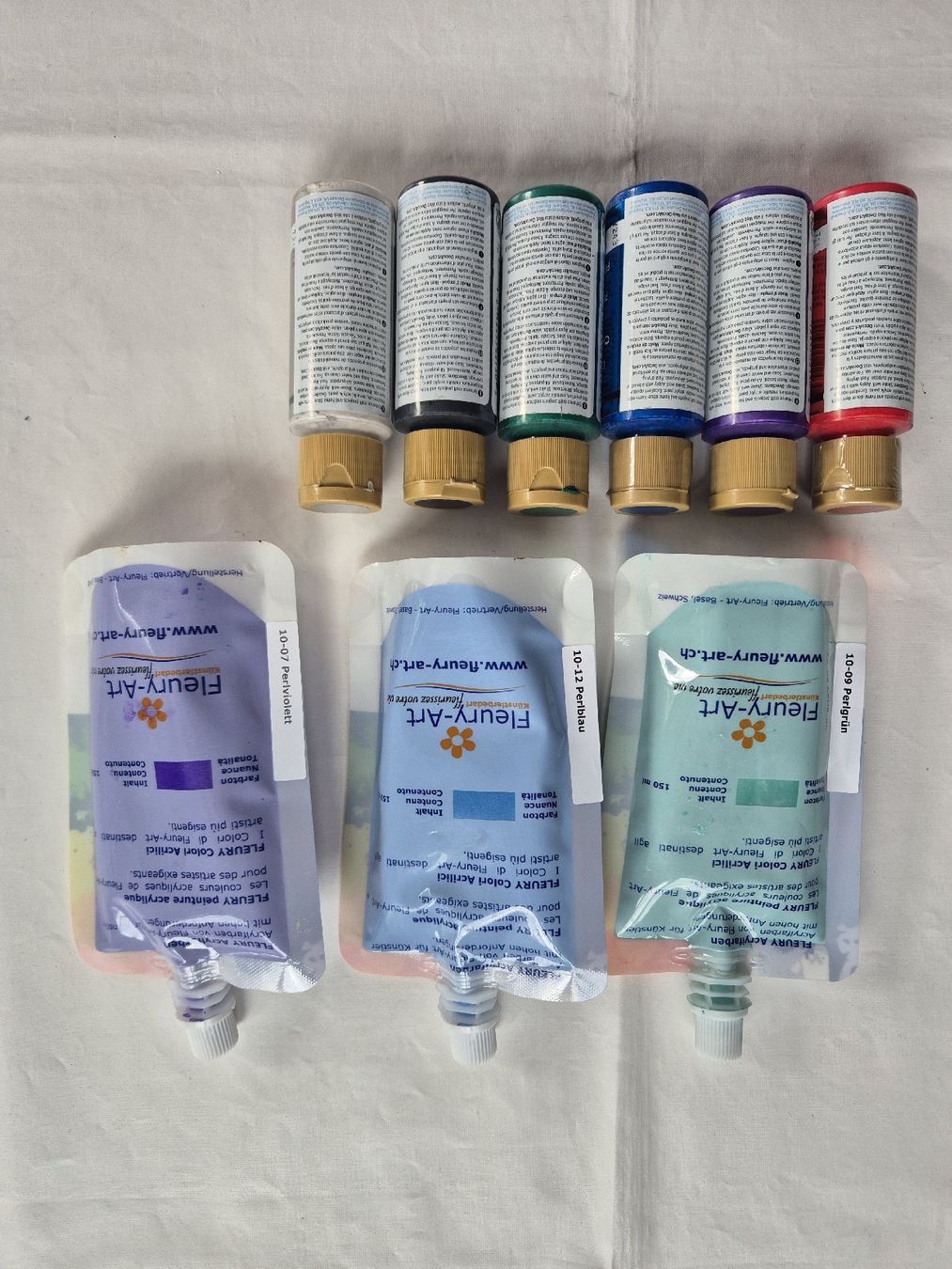Farben: Fleury-Art DecoArt Acrylfarben Set teils ung. – Gebraucht aus Winkel von comeyerli 1