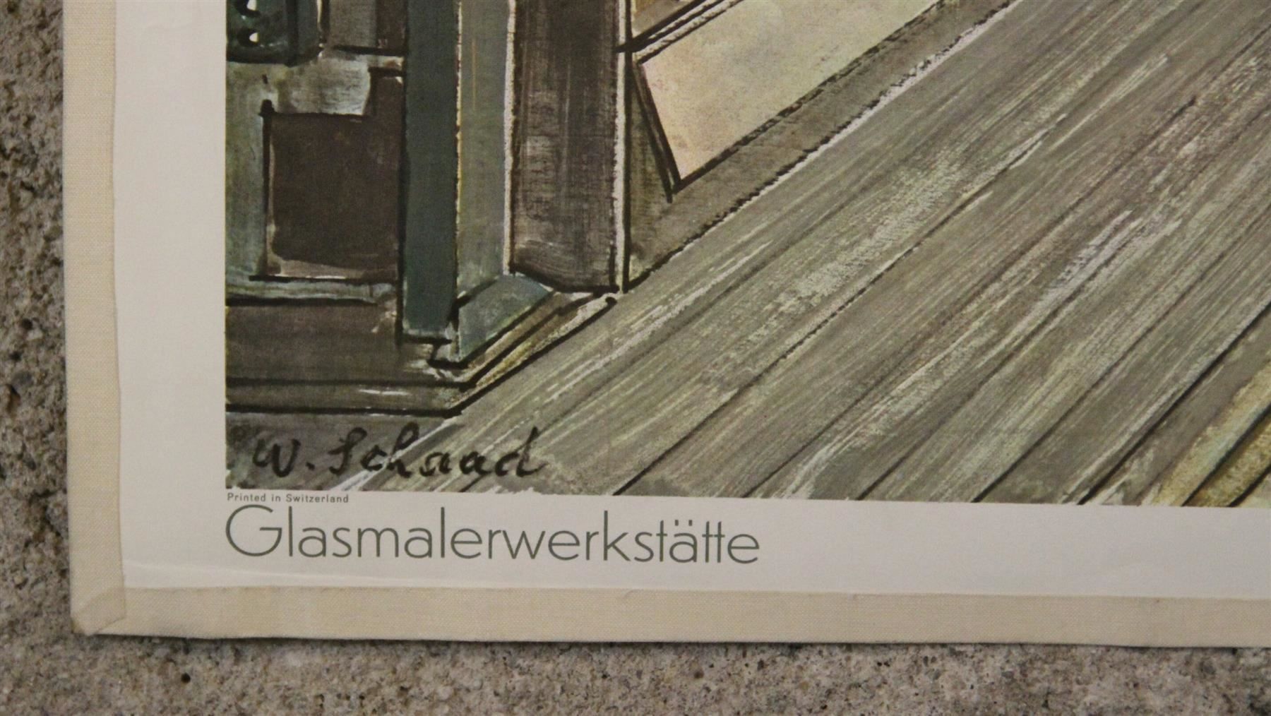 Foto & Immagini: Schulwandbild "Glasmalerwerkstätte" – Usato da Birrwil venduto da brandschatz_birrwil 3