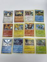 Pokemon Karten Set 12stk Pikachu eevee snorlax usw 