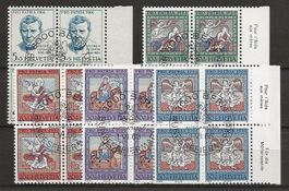 1965 Pro Patria Serie Viererblock ET mit Rand rechts