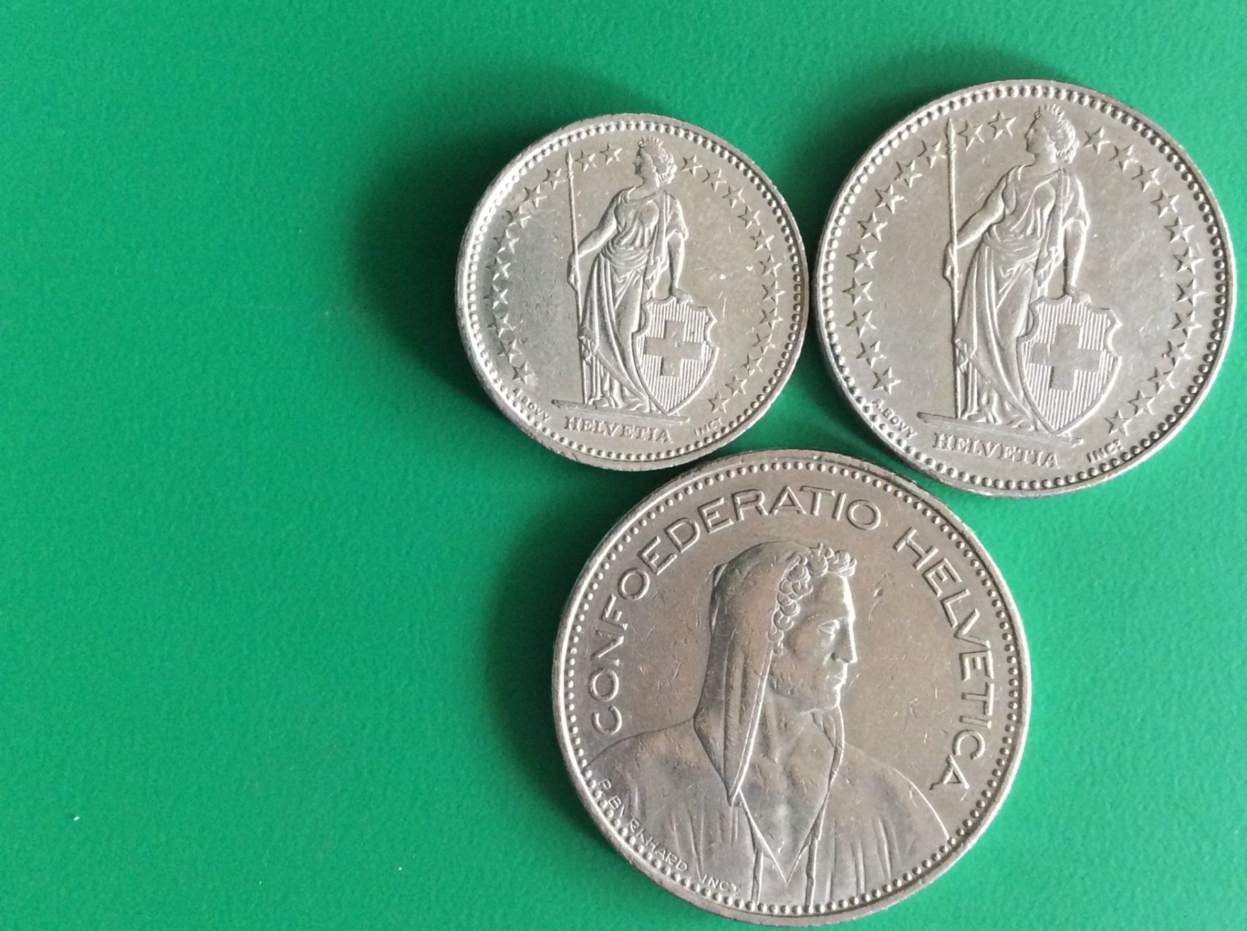 Tutti le monete: 5  + 2 + 1   francs  2003 – Usato da Genève venduto da pie_fh2d 1