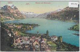 Weesen mit Walensee - Litho