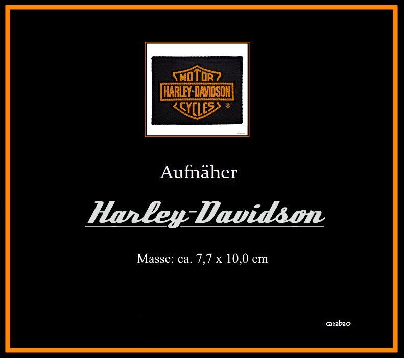 Toppe: Aufnäher *Harley Davidson* - Nr. 1159 – Nuovo (secondo la descrizione) da Winterthur venduto da --carabao-- 3