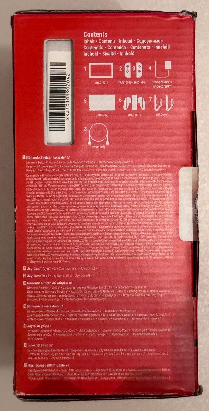 Nintendo Console: Nintendo Swicth Console, rouge néon/bleu néon – Nuovo e nell'imballaggio originale da Genève venduto da Murmurs 8