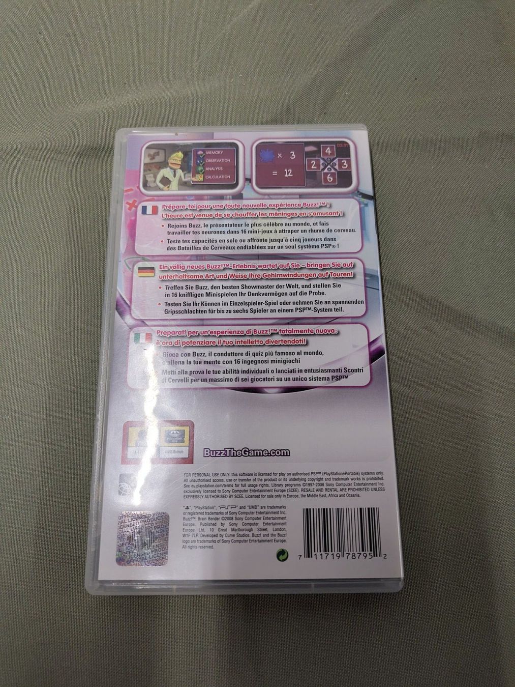 Sony Giochi: Jeu PSP Buzz! Brain Bender – Usato da Saxon venduto da dan_drn5 3