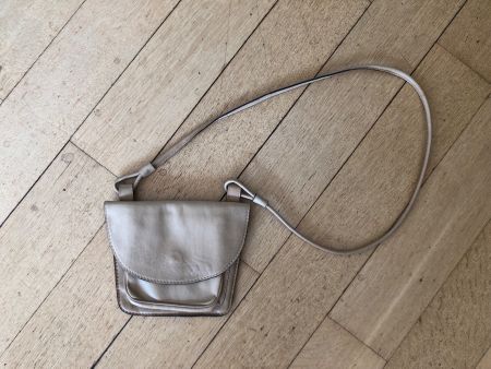 ECHTLEDER VINTAGE 80‘er Umhängetasche Beige/Sand TOP ZUSTAND