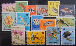 Singapore Malaya British Lot mit alten Werten IV