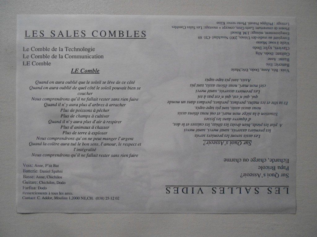Dischi in vinile: LES SALES COMBLES / LES SALES VIDES – Usato da Bex venduto da Giorgiob 3