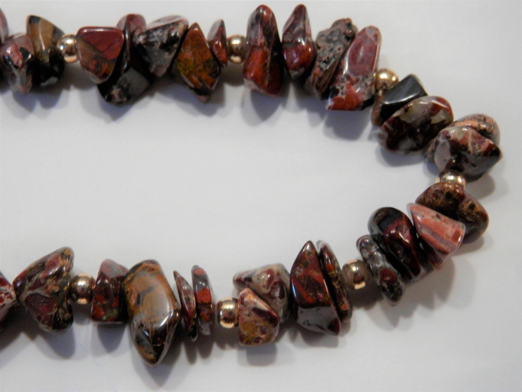 Catenine: Schmuck Halskette Jaspis Splitter – Usato da Steffisburg venduto da pbegger 2