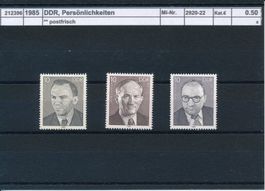 1985 DDR, Persönlichkeiten