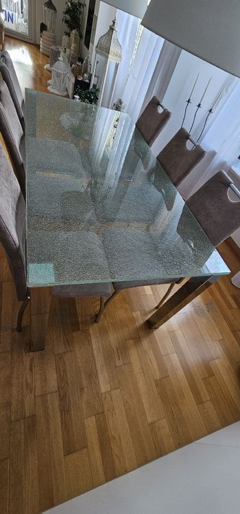 Tisch Mit Crashglas