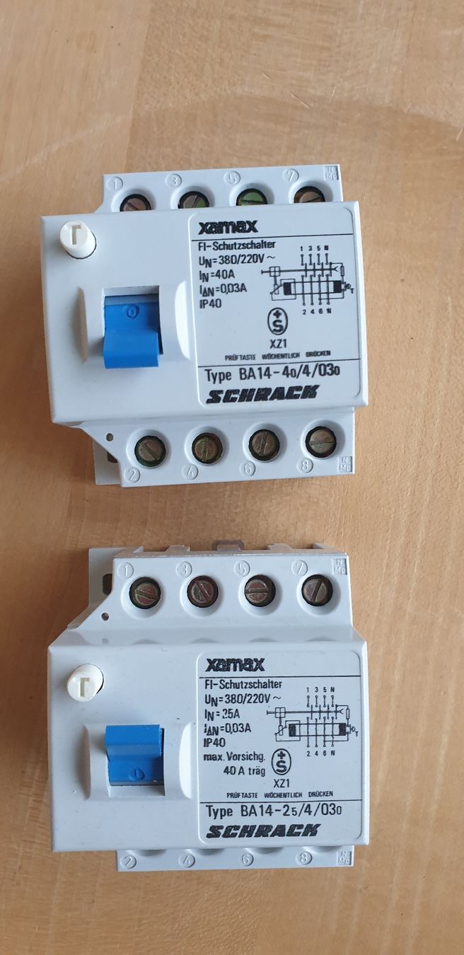 Componenti elettronici: FI-Schutzschalter Schrack/xamax EU – Usato da Wildhaus venduto da enzian66