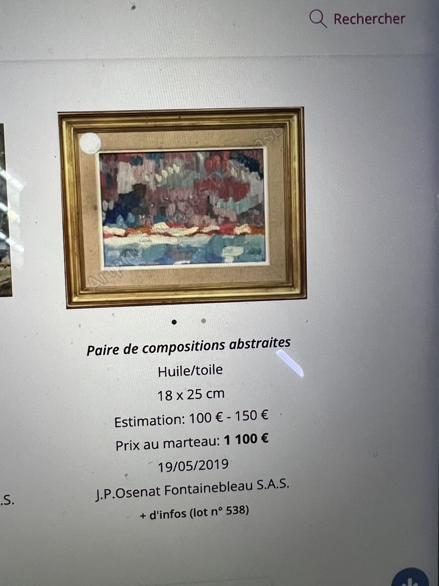 Dipinti: GILBERT CHAVAN PEINTURE SIGNÉE – Usato da Genève venduto da Qanil77 8
