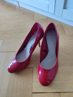Shiny Red Patent Heels for Summer Parties - Size 37.5