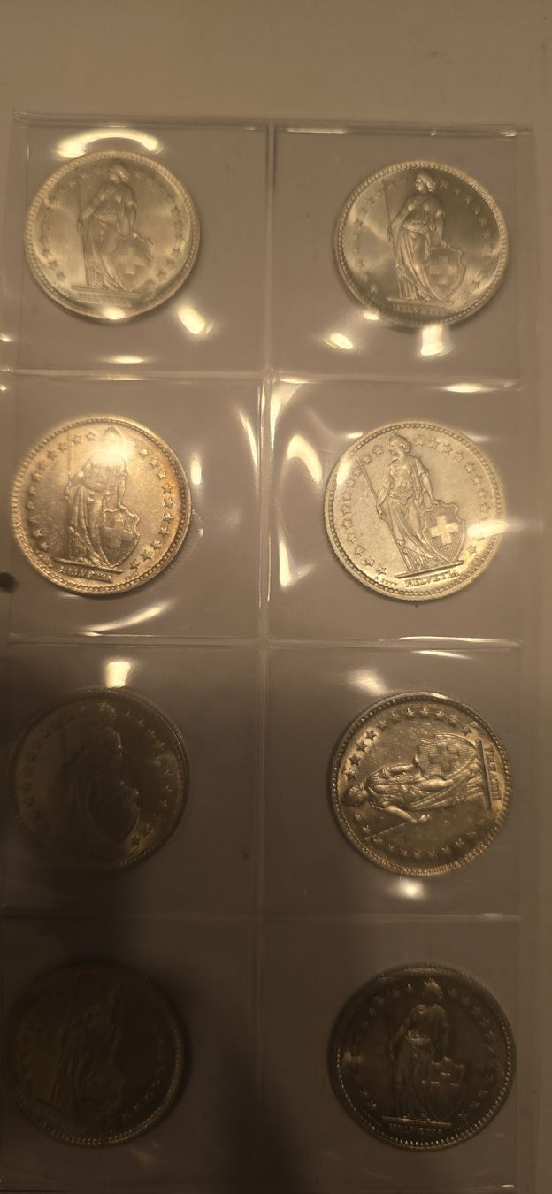 Alle Münzen: serie complete de piece 2chf 1940-1958 – Neu (gemäss Beschreibung) aus Fribourg von yan_z5fr 3