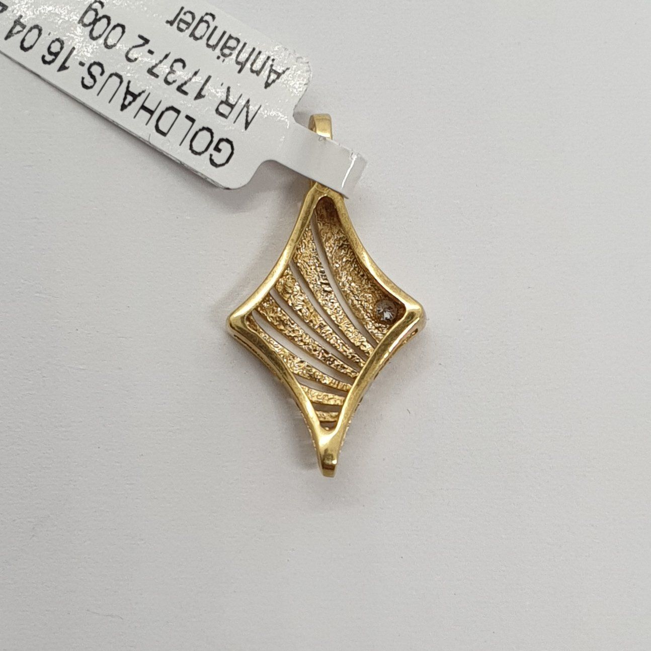 Anhänger: Echt 18K Gold - Brilliant Anhänger – Gebraucht aus Luzern von Luzern-Goldhaus 2
