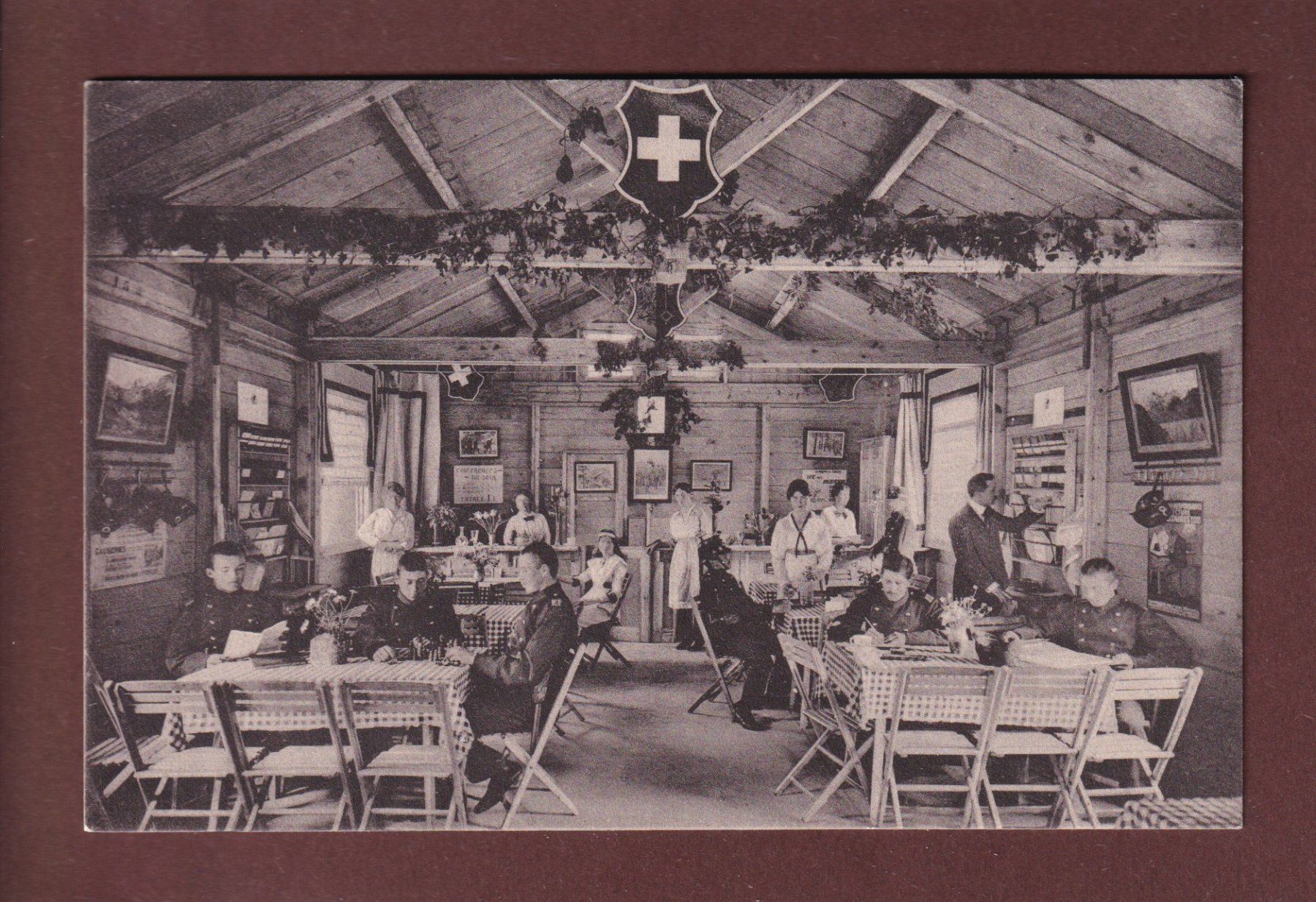 Cartoline postali: La MAISON DU SOLDAT - Pavillon démontable – Usato da Pully venduto da nicecards