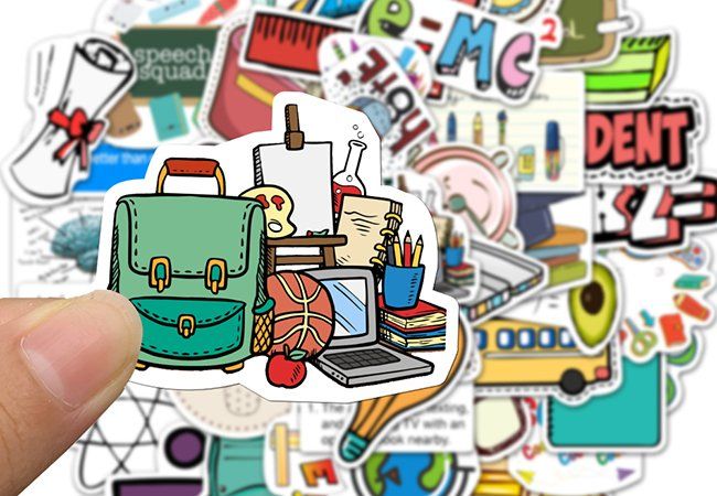 Aufkleber: 50 Stk. Sticker Aufkleber - Schule – Neu und originalverpackt aus St.Gallen von Mr.Stickers 3