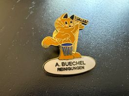 A. Buechel Reinigungen Anstecknadel - Seltenes Sammlerstück!