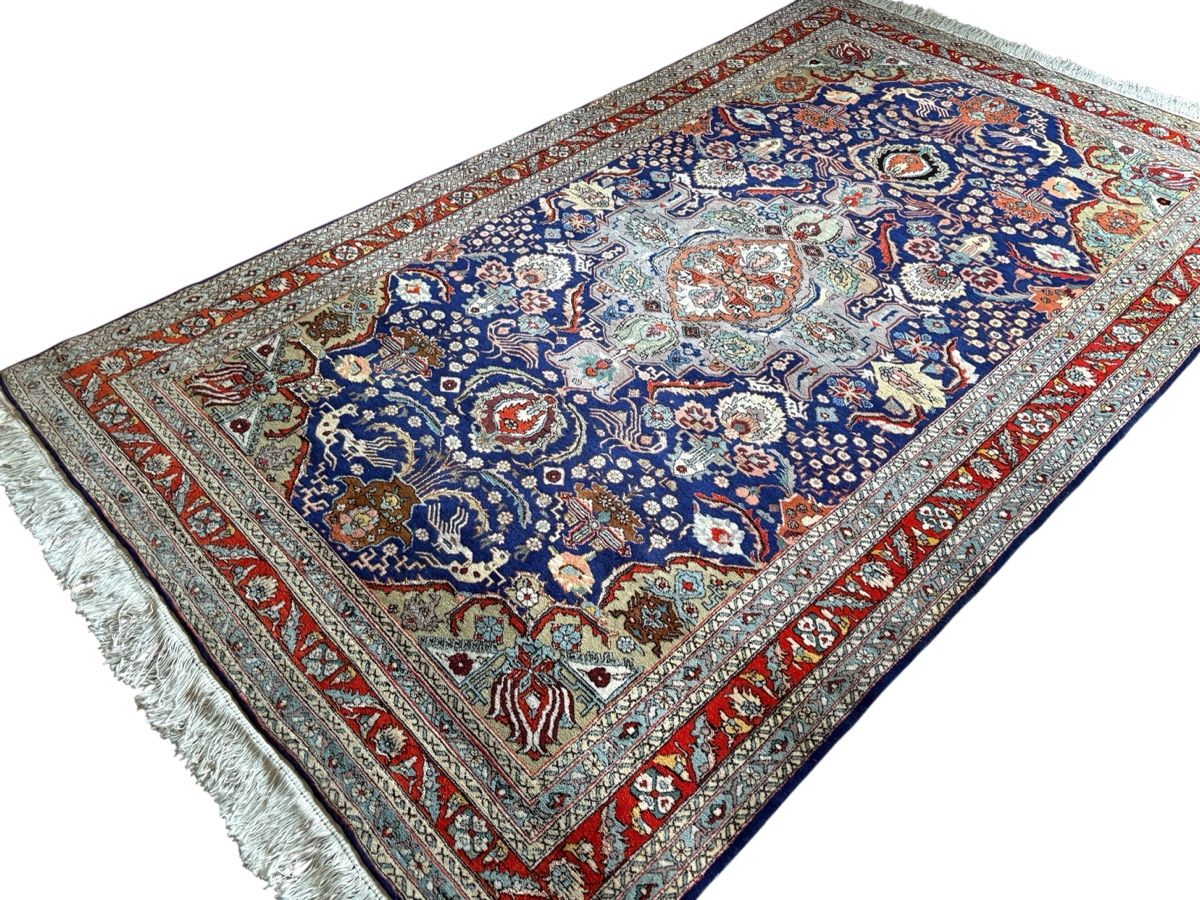 Tappeti: Makelloser Täbriz m. Seide - handgeknüpfter Perserteppich – Usato da Bennau venduto da Mayer_Carpets 3