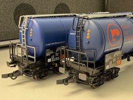 Piko 2x DB Knickkesselwagen WASCOSA / DC HO