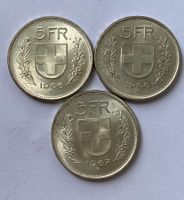 3 x 5 Franken Schweiz - Silber