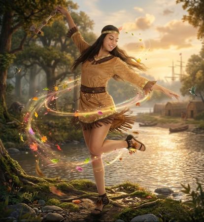 🥳 Kostüm Indianerin / Pocahontas - L - Winnetou-Vibes