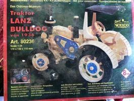 Lanz Bulldog Oldtimer Traktor holz