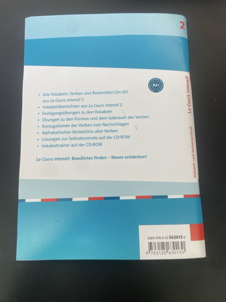 Libri: Le Cours intensif 2 Vokabel- und Verbenheft – Nuovo (secondo la descrizione) da Luzern venduto da nat_jwq7 1