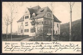 AK Baden, Die Villa Langmatt, 1903
