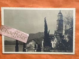 Alte Ansichtskarte Lago di Lugano, Morcote, Schweiz. Top!