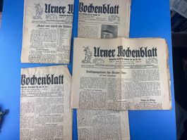 Zeitung Urner Wochenblatt 1942 1946 1947 und 53