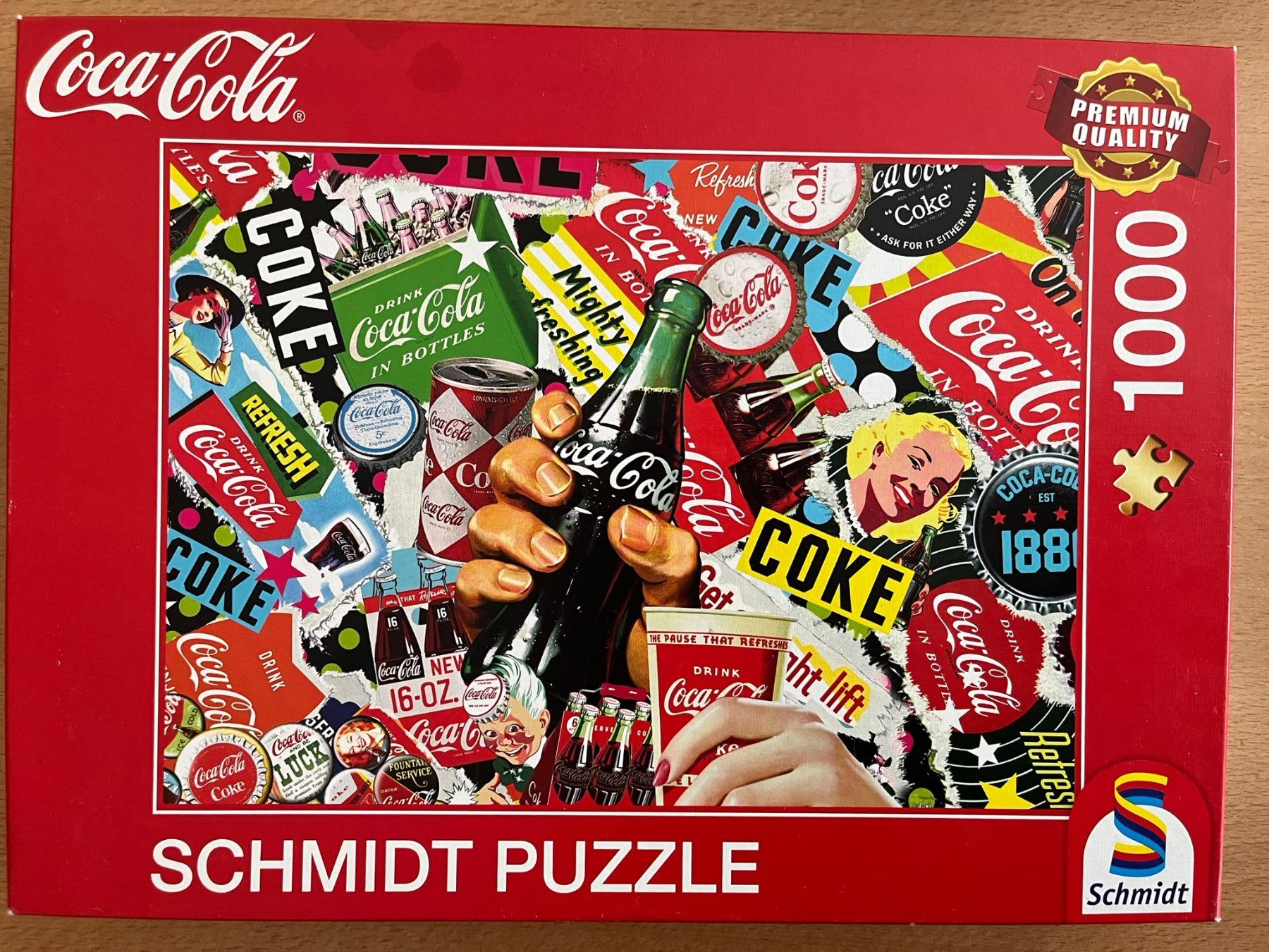 Puzzles: Schmidt Puzzle Coca-Cola 1000 Teile – Gebraucht aus Küssnacht am Rigi von Fueuerli
