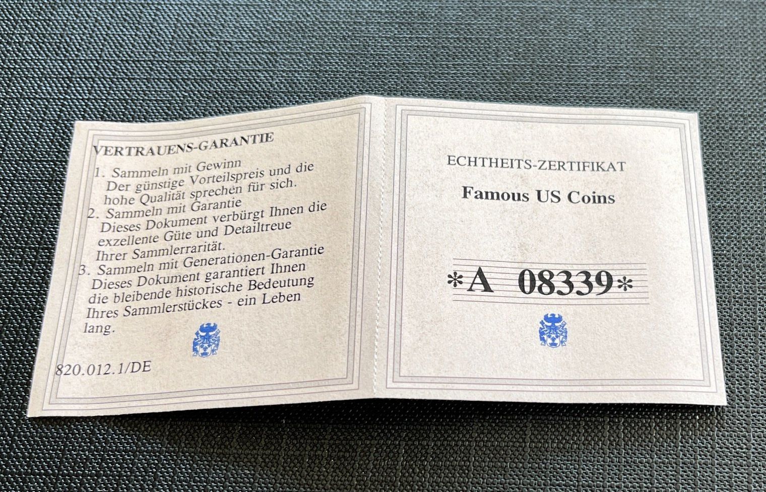 Tutti le monete: Dexter Dollar Replik Nummer: 08339 von 9999 – Nuovo e nell'imballaggio originale da Emmenbrücke venduto da inf_9dkq 4
