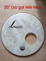 Sonor Natural 20" Vintage Logo Front Drumhead, Fell