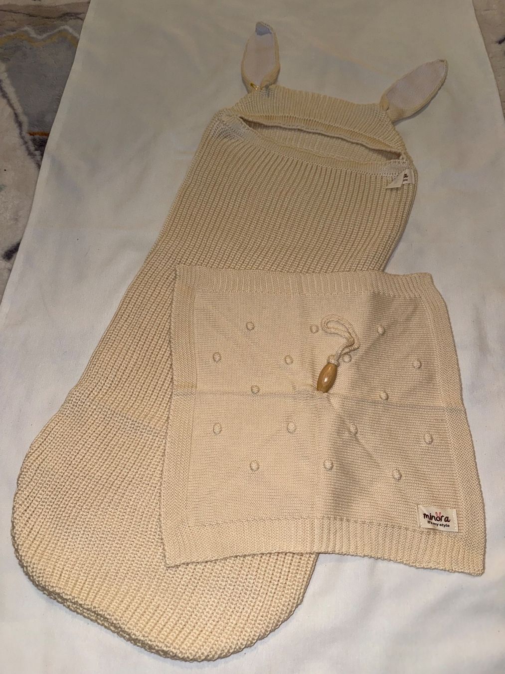 Decken: Baby Strick Cocoon Swaddle Set 0–8 Monate – Neu und originalverpackt aus Luzern von EZEREN 1