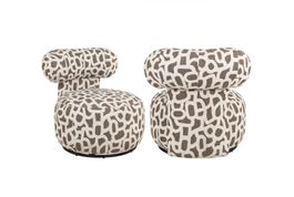 Richmond Interiors | Lounge chair Jace beige tiger swivel