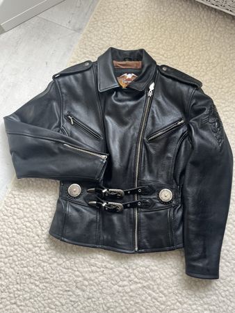 Harley Davidson Lederjacke, XS, Schwarz, Top Zustand! (52)