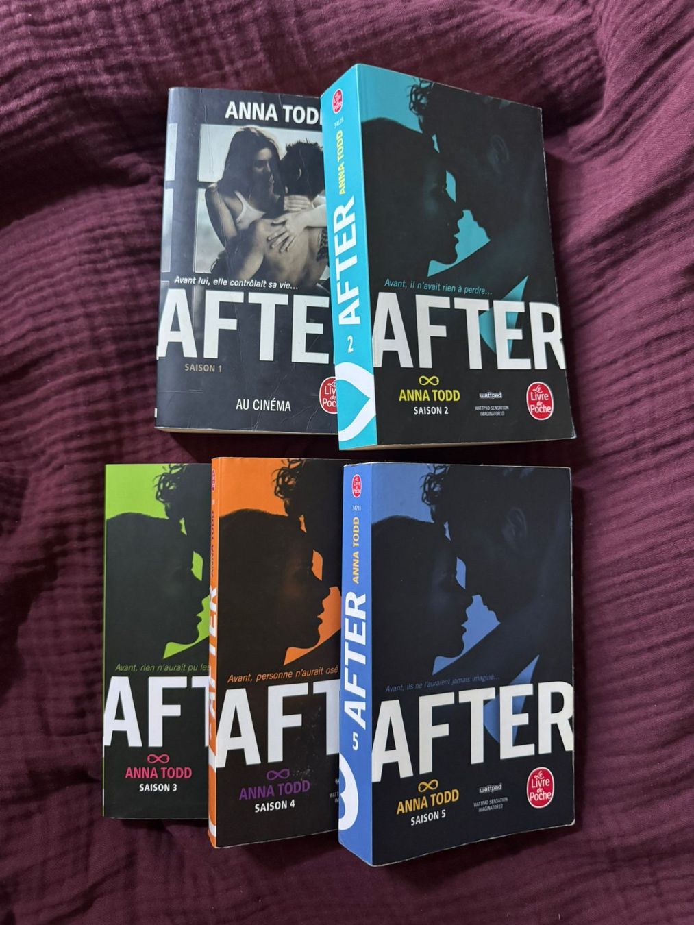 Livres: Saga After 1-5 - Anna Todd – D'occasion à Genève par adrianito34 1