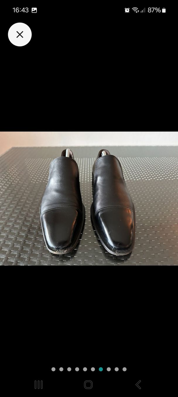 Gucci Scarpe da uomo: Chaussures Gucci en cuir noir, Gr. 43.5 – Usato da Genève venduto da Martinbng 5
