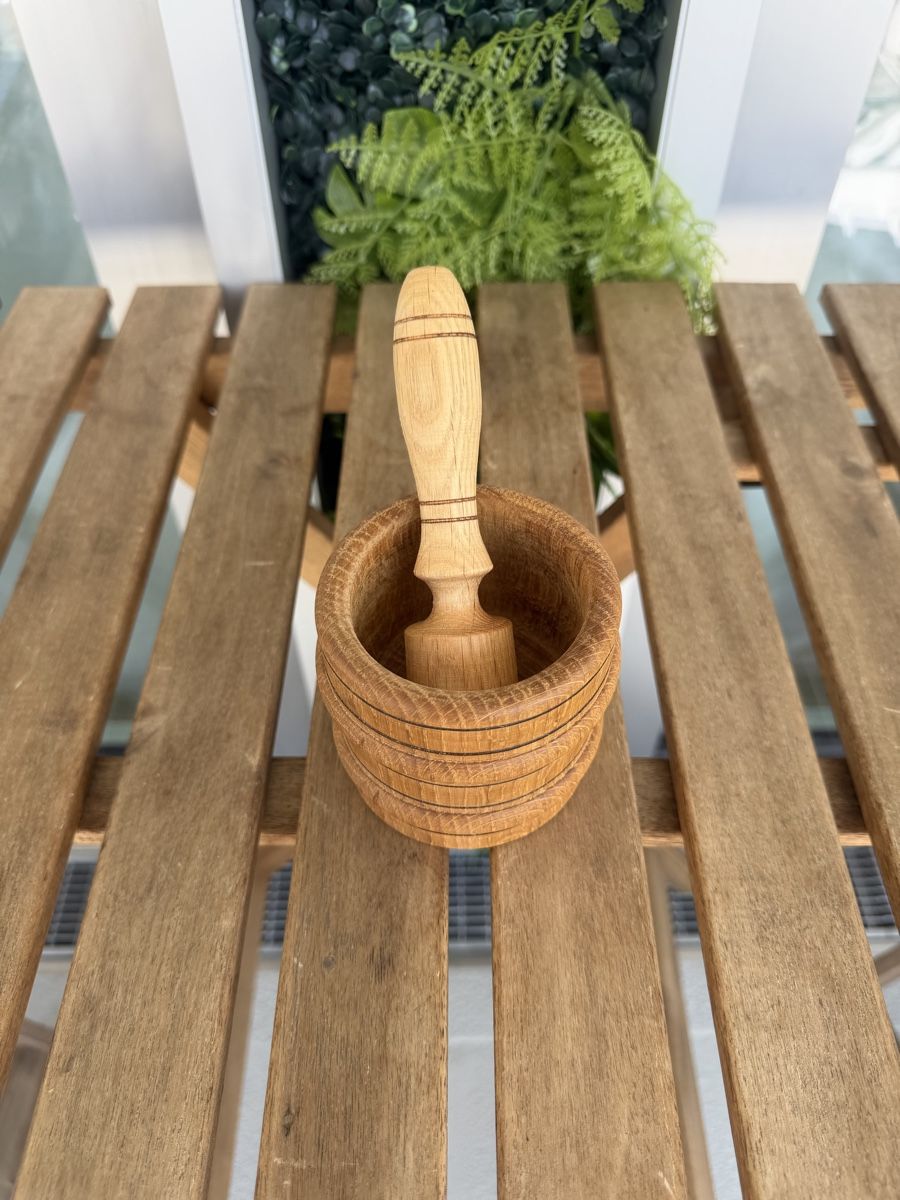 Articoli in legno: Holz Mörser mit Stössel – Nuovo (secondo la descrizione) da Regensdorf venduto da rui_p2wz 1