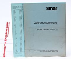 SINAR Digital-Verschluss orig. Anleitung