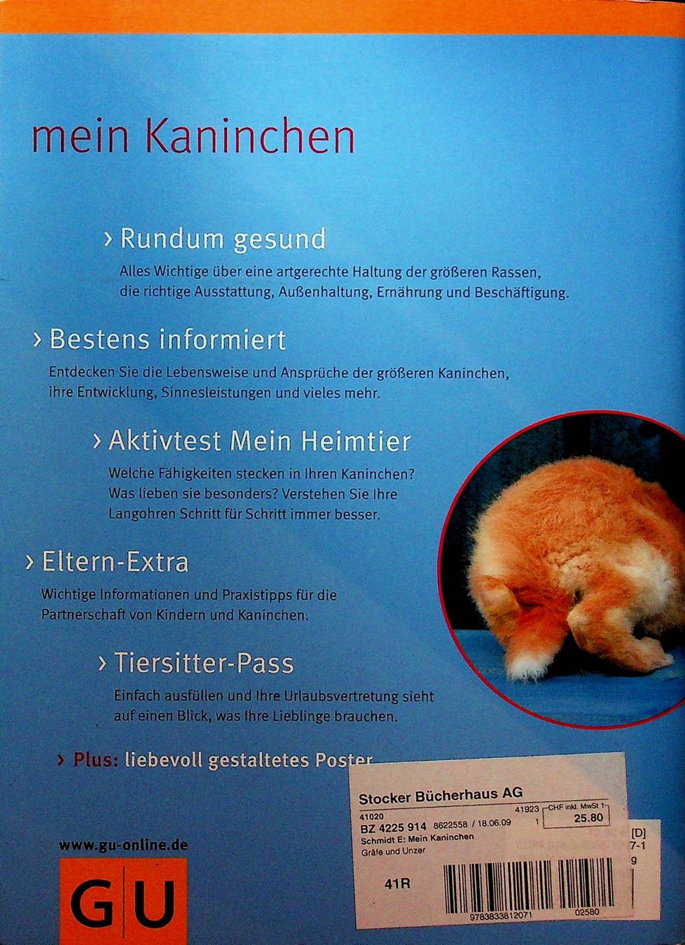 Bücher: Mein Kaninchen / Esther Schmid – Gebraucht aus Reitnau von Zaomir 1