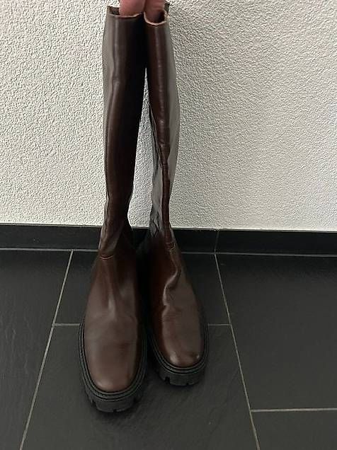 Zara Scarpe da donna: Zara Leder Stiefel Grösse 39 Neu – Nuovo (secondo la descrizione) da Marbach SG venduto da Sonni81 1