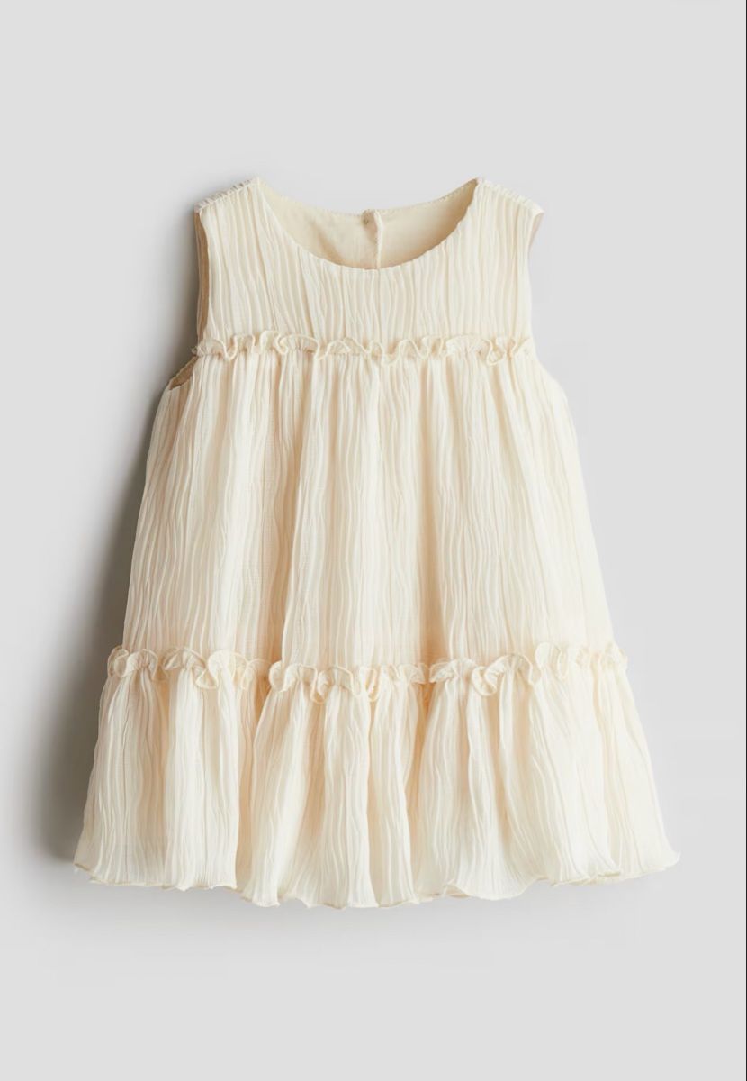 H&M Kleider & Röcke: Robe en mousseline froissée - taille 92 – Gebraucht aus Saillon von alico